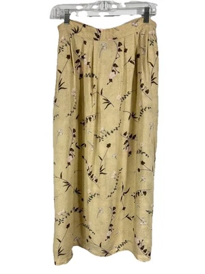 Sag Harbor 女式长裙长花卉弹性腰围 L 码口袋农民 Modest — 第 1/4 张图片