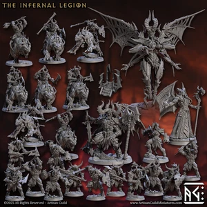 Minis Infernal Legion by Artisan Guild impresas en 3D DnD Pathfinder - Imagen 1 de 49