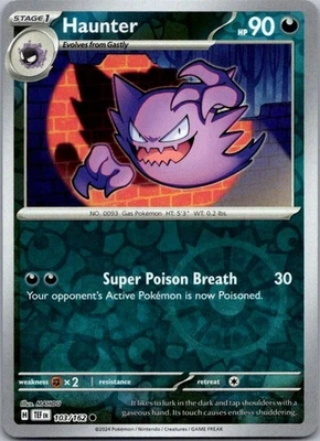Haunter Reverse Holo Common SV05: Temporal Forces 103/162 NM - Image 1 of 2