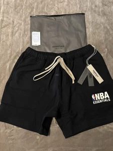 NEW NBA Fear of God Essentials Black Shorts Size Large 100% AUTHENTIC✅ - Picture 1 of 10
