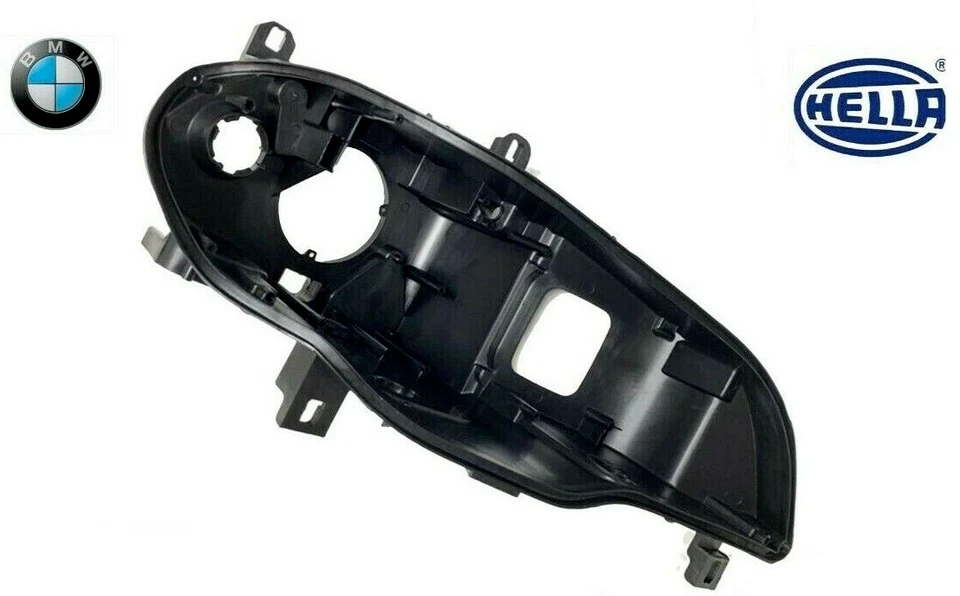 Carcaça de farol de passageiro direito BMW E70 X5 LCI 3.0I 3.0SI 4.8I fabricante de equipamento original 08–13 - Imagem 1 de 4