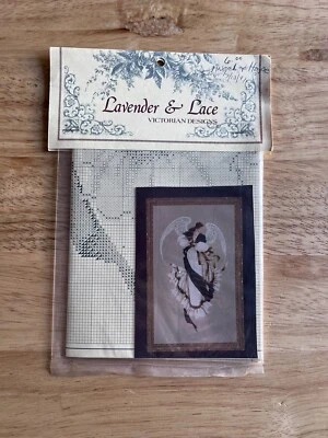 Lavender & Lace Victorian Designs Counted Cross Stitch Pattern Angle of Hope VTG - Image 1 of 2