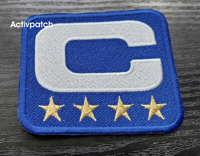 PATCHKING MADE IN GERMANY 2019 L.A. RAMS 4 star gold CAPTAIN C PATCH NFL FOOTBALL SUPERBOWL EMBROIDERED