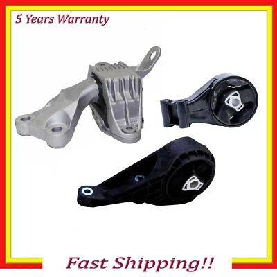 Front & Rear & Upper Trans. Mount for Auto For 11-2015 Chevrolet Cruze 1.4L Set - Image 1 of 4