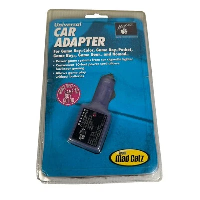 Mad Catz Universal Car Power Adapter for Game Boy Color GBPocket Game Gear Nomad - Image 1 of 4