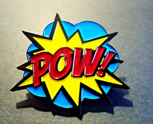 Batman Action POW Punch Enamel Metal Pin Brooch Badge Lapel Souvenir - Picture 1 of 4