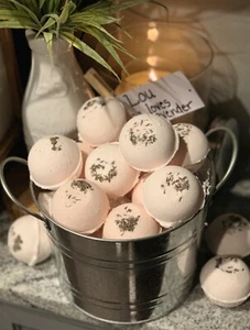 All Natural Lou Loves Lavender Badebombe, 3 Bomben - 🌿iN tThe GaRdeN - Bild 1 von 4