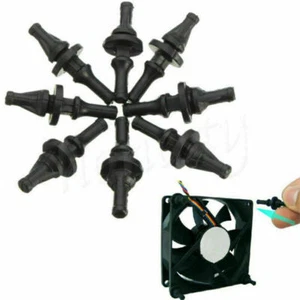10Pcs Silicone Rubber Cooling Fan Screw Mount Anti-Vibration For Cooling PC Case - Photo 1/11