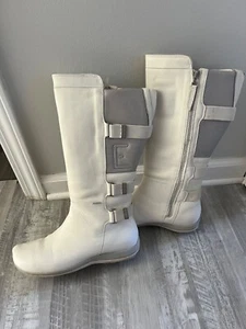 Helly Hansen Womens Size 9 Embla Boots Leather Waterproof Padded OffWhite Zipper - Picture 1 of 10