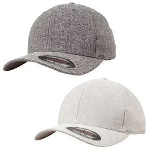 Gorra de béisbol Flexfit Melange tejida deporte gris brezo sombrero 6 paneles Flexcap - Imagen 1 de 15