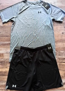 NWT Under Armour Boys YXL Black/Gray/White Classy "Dressy" Shorts Set XL - Picture 1 of 4