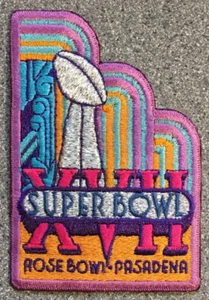 1983 SUPER BOWL XVII OFFICIAL NFL FOOTBALL PATCH REDSKINS WILLABEE WARD NO CARD - Picture 1 of 3