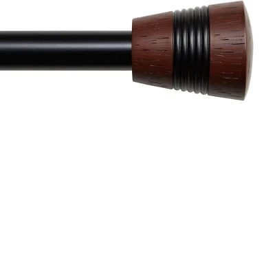 Стальные одиночные карнизы для окон 1 дюйм с наконечниками 60 «X 120» - Изображение 1 из 3