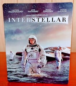 Interstellar (2014) Blu Ray/DVD Steelbook w/IMAX Film Cell 3-disc Set NM