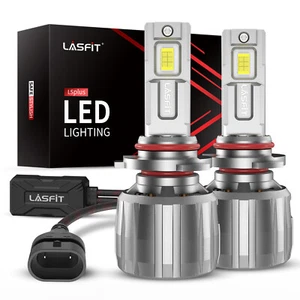 Lasfit 9012 HIR2 LED Headlight Bulb High Low Beam 130W 13000LM Canbus White Kit - Picture 1 of 12
