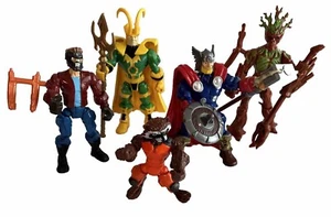 Marvel Super Hero Mashers Thor and Guardians of The Galaxy 5 Pack Action Figures - Picture 1 of 23