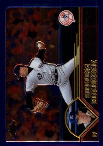 2003 Topps Chrome New York Yankees Baseball Card #266 Sterling Hitchcock
