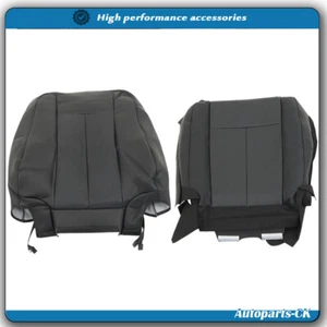 Camel Black Driver Bottom & Top Leather Seat Cover For 2007-2014 Ford Expedition - Picture 1 of 13