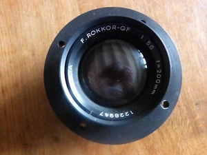 Objectif Minolta F. ROKKOR-QF f=200mm 1: 5.6 appareil photo argentique - Photo 1/5