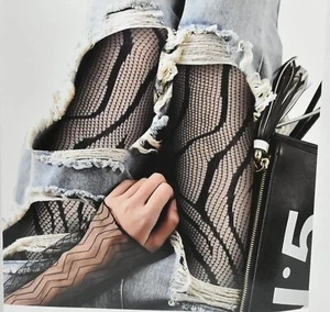 Ladies Fishnet Tights Socks - Black Fishnet Pantyhose Clothing Hosiery Tights - Picture 1 of 5