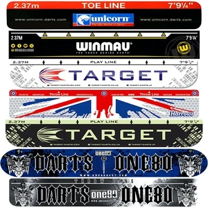 Darts Oche Throw line Adhesive Throwline Heavy Duty Toeline Floor Sticker - Picture 1 of 5