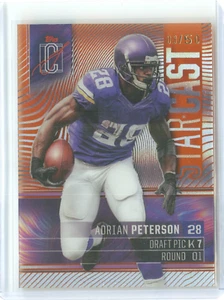 ADRIAN PETERSON 2024 Topps Signature Class STAR CAST ORANGE 03/25 Vikings #SC-21 - Picture 1 of 2
