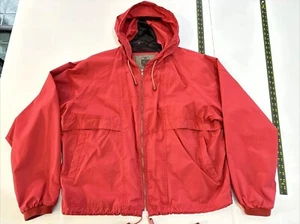 Structure Sport Men's Vintage Size XL Red Hooded Jacket Windbreaker - Picture 1 of 15