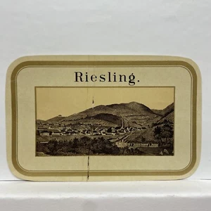 Riesling Wine Label Celebrating the Rhine Region Where it Originated - Picture 1 of 2