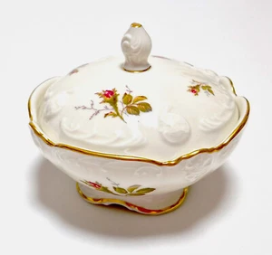 Rosenthal Classic Rose Porzellan - Deckeldose/Bonbonniere - Moosrose Dekor - Bild 1 von 8