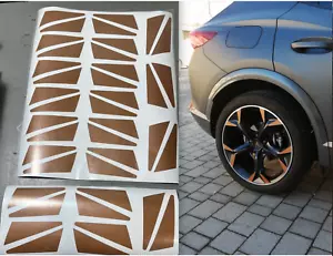Original CUPRA FORMENTOR Felgenaufkleber Aufkleber Set in verschiedenen HERZEN - Bild 1 von 3