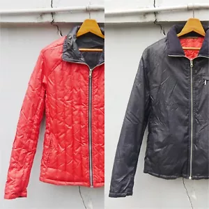 Journal standard Japan Navy Blue Red Reversible Puffer Slim Jacket Sz L - Picture 1 of 16