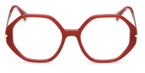 Max Mara MM5005 066 Gafas ópticas de plástico rojo brillante Marco 54-18-145 5005 RX - Imagen 1 de 4