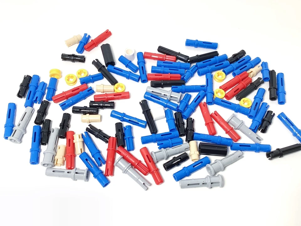 100 Pc New LEGO Technic Pins Connectors Axles Bush Small Random Parts Lot Car - Image 1 of 1