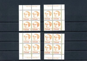 LOTTO 3237 MINT 586i P1 SET ABBINATO PIASTRE BLOCCHI CARICATURA SIR JOHN A MACDONALD - Foto 1 di 1