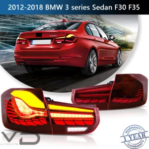 VLAND Pair LED Taillight For 2012-2018 BMW 3 Series F30 F35 M3 Sedan Lamps LH+RH - Picture 1 of 13