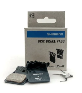Shimano L05A-RF Disc Brake Pads Replaces L03A Alloy Back & Cooling Fins - Picture 1 of 2