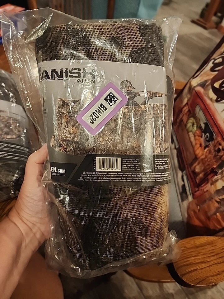 Allen Company Vanish Camo Netting for Hunting Blinds, 12" feet x 56" - Realtree - Image 1 of 1