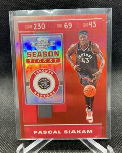 2019-20 Contenders Optic Pascal Siakam Red #97 Toronto Raptors