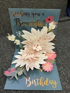 TREASURES POP UP CARD  by Up With Paper -FLOWERS  BIRTHDAY  CARD  