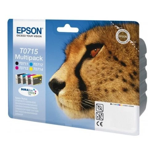Epson Set cartucce stampante Serie Ghepardo DURABRITE Multipack T0715 - Immagine 1 di 2