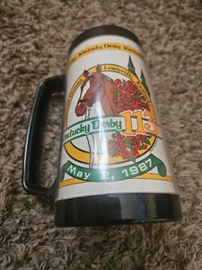 113 Kentucky Derby 5/2/87 Plastic Beverage Coffee Cup Beer Mug Never Used - Picture 1 of 2