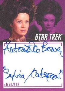TOS Captain's Collection A10 Antoinette Bower Inscripción Autógrafo "Sylvia/Cats - Imagen 1 de 1