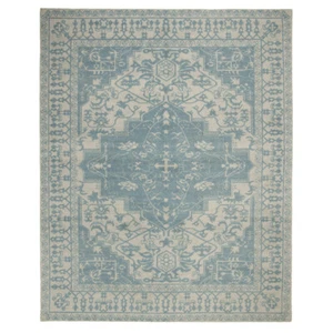SAFAVIEH Restoration Vintage RVT421A Ivory / Turquoise Rug - Picture 1 of 19