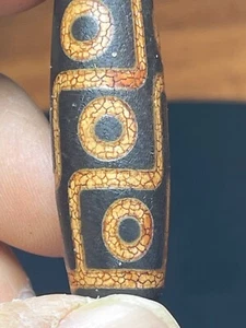 Powerful Genuine Ancient Natural Indo Tibetan Agate Dzi Old Bead With 01 - Picture 1 of 6