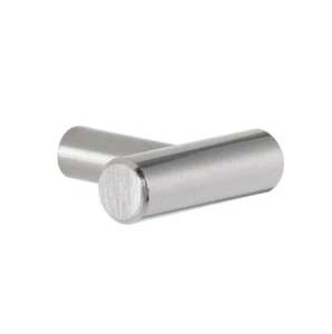 T Bar Handles Modern Style Silver Colour Cabinet Pulls Solid Steel Pulls - Picture 1 of 2