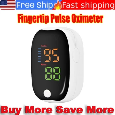 Oxímetro de pulso de dedo LED Monitor de oxígeno en sangre SpO2 Probador de frecuencia cardíaca Foto 1 de 4