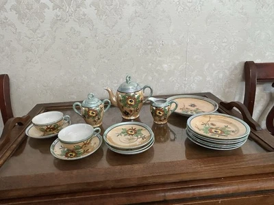 ВИНТАЖНЫЙ детский чайный сервиз Lusterware чайник, тарелки, чашки, блюдца и т. д. - Изображение 1 из 4