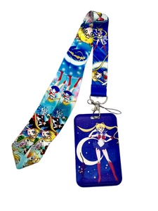Sailor Moon Schlüsselband mit Ausweishalter süß Anime Geschenk - Bild 1 von 3