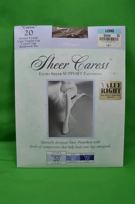 Pantimedias Worthington Sheer Caress, bronceadas, largas, caricias 20, nuevas, Z18 Foto 1 de 2