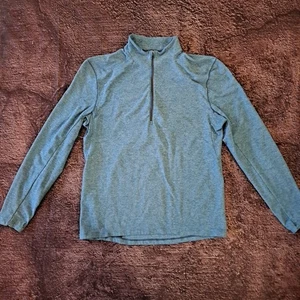 Lululemon Mens Quarter Zip Large Blue - Picture 1 of 5